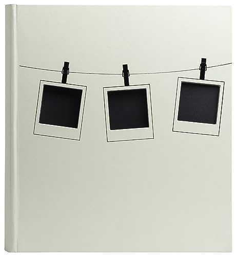 EXACOMPTA - Ref. 16524E – Fotoalbum Instants Grün – 300 Fotos – 60 schwarze Seiten – Format 29 x 32 cm – Einband mit Papier in PU-Optik und Markierung, Schwarz glänzend