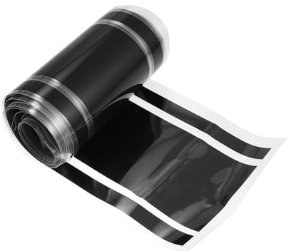 3.94x70.87 Car Hood Stripe Sticker Universal Auto Racing Vinyl Exterior Decal Decoration for Car Hood Roof Trunk Skirt Bumper Black