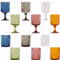 KEDEA Set 12 Pezzi Bicchieri e Calici Colorati In Vetro, Acqua e Vino, CHARLESTON MIX COLORI