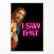 xbsifyiooa Lustiges Jesus-Poster mit Aufschrift I Saw Th, Vintage-Porträt, Leinwand, Wandkunst, lustige Kühlschrankdrucke, Gemälde, christliche Kunst, religiöse Wanddekoration, lustige