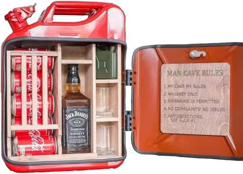 YUNYHAO Caja De Vino, Gabinete Tanque De Gas, Gabinete De Whisky Bar, para Papá, Esposo, Novio, Jefe, Regalo Personalizado (Color : Red)