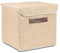 Merverd Aufbewahrungsbox Faltbox Jute-Box mit deckel natürlichem organizer box Mehrzweck-Organisationsboxen 30x30x30cm