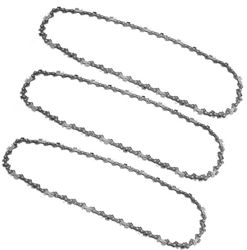 Ollanoos 3 catene per motosega da 35 cm, 52 maglie di trasmissione, passo 3/8 LP passo .50, ricambio per Dolmar Mac Sostituzione per Einhell Sostituzione per Ryobi Sostituzione per Husqvarna