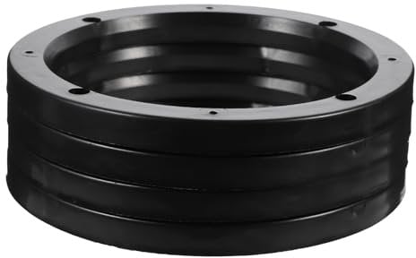 FAVOMOTO Speaker Spacer Adapter Bracket - 2 Pairs 6.5 inch Car Stackable Sturdy Plastic Mount Ring for Rings Subwoofer Mid Range Custom Installation Mounting