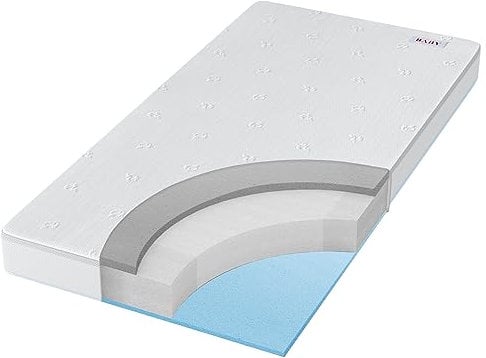 BedStory Babymatratze 60 x 120 für Babybett und Kinderbett,verstellbare Härte 12cm Höhe atmungsaktive Kindermatratze mit abnehmbarem und waschbarem Bezug, Oeko-TEX Standard 100 Zertifiziert