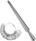 Baxcdyswe Ringgrössenmesser Set, 4 Stück Ringmesser Finger, Ring Sizer, Ringgrössenmesser Deutsche Größen, Kunststoff-Ringmaß und Ringdorn for Measuring Ring Diameters, Size Standard UK, EU, USA