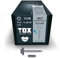 TOX VisCNECT 4,5x45mm, vis de ferblantier résistantes aux intempéries avec rondelle d'étanchéité en acier inoxydable A2, fixation de baguettes de recouvrement, 200pcs,1x embout inclus, 152966414545