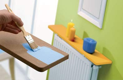 Merveille - Estante para Radiador sin Taladrar - Balda Indeformable de Melamina Pintable - Grosor 19 mm - Resistencia a la Humedad + Calor, 100°C - 80 x 20 cm