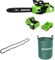 Greenworks Tronçonneuse à Batterie avec Moteur Sans Balais, Longueur Guide-Chaîne 16 Pouces (40cm) 2 Batteries 40V 2Ah, Chargeur+ Greenworks 40cm Chaîne + Sac à déchets de jardin Greenworks 120 L