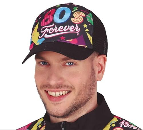 CREATIV DISCOUNT NEU Mütze 80s Forever / 80er-Jahre bunt