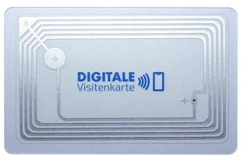Litfax Digitale NFC Visitenkarte – Transparentes Design – Inkl. Website & vCard-Profil – Keine monatlichen Gebühren – Kompatibel mit Smartphones – Hochwertiges PVC-Material