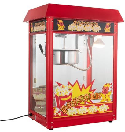 GastroHero Popcornmaschine groß I Große Popcorn-Maschine für Gastronomie I Überhitzungsschutz I Popcorn