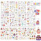 Sticker Geburtstag, 290+ Motive Selbstklebende Aufkleber Geburtstag, Happy Birthday Sticker, Geburtstag Gästebuch Sticker für Fotoalbum, DIY Karten, Scrapbook (Geburtstags-Rosa)