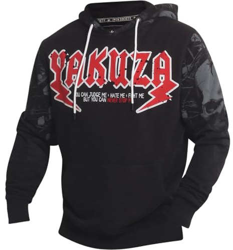Yakuza Herren Judge Me Hoodie Kapuzenpullover