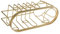 GREENADSCAPE Kitchen Sink Rack Sponge Holder with Dish Brush Holder Adhesive under Sink Storage Basket Gold Wire