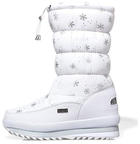 CEWIFO Stivali Vera Pelle Donna Offerta Scarpe Inverno Donna Stivali Sopra Il Ginocchio Stivaletto Nero Donna Stivali Sopra Ginocchio Stivali Platform Donna Stivali Pelliccia