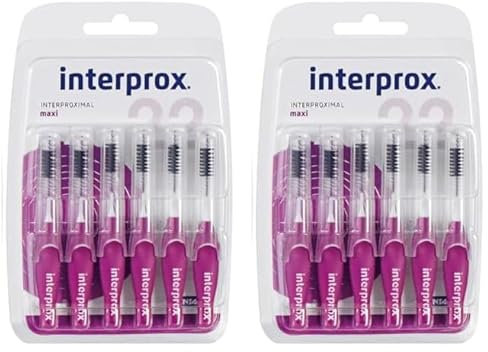 Interprox 4868623 - Scovolini interdentali, blister da 6, colore: Viola (Confezione da 2)
