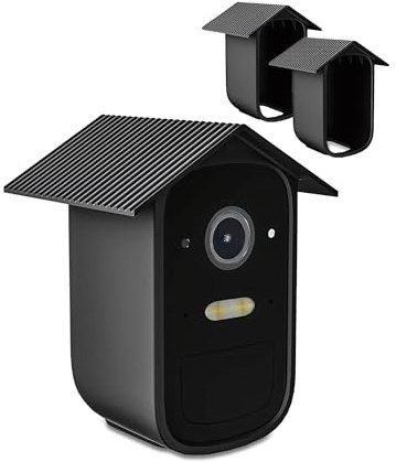 2 Silicone protective case for eufyCam 2C,daunke Outdoor waterproof camera protective case,Home security camera,Scratch-resistant,black