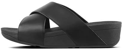 Fitflop Damen Lulu Cross Slide - LeatherSandalen