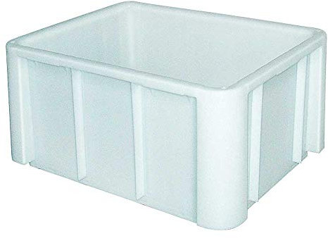 BRB Eurobehälter/Lebensmittelbehälter, weiß, 140 Liter, LxBxH 800x600x405 mm