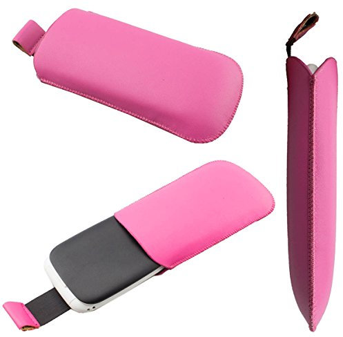 caseroxx Slide-Pouch for Alba Flip Mobile Phone, Tasche (Slide-Pouch in pink)