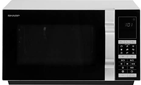 Sharp R-890S Micro-ondes combiné Inverter 28 Litres Cavité Inox Plateau Fixe Gain de place