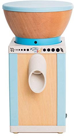Komo KoMoMio Getreidemühle blau (400 Watt, innovative Materialien), 16,5 x 16 x 37,5 cm, 02036
