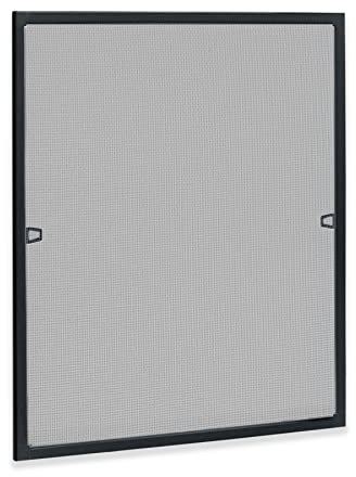 Froadp 100×120cm Zanzariera Finestra con Telaio in Alluminio Zanzariere Antipolvere Zanzariera Estensibile Zanzarierafinestra Zanzariere Senza Foratura per Balcone Terrazza (Antracite)