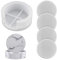 Lot de 4 moules ronds en résine pour dessous de verre - Avec tapis de rangement - Pour moulage en résine