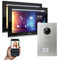 Goliath Hybrid | IP | Full-HD Video Türsprechanlage | App | 2-Fam | 2 x Full-Touchscreen 10 | Aluminium Unterputz Türstation | + Feedback Modul | 180° Ultra-Weitwinkel | AV-IPS-533
