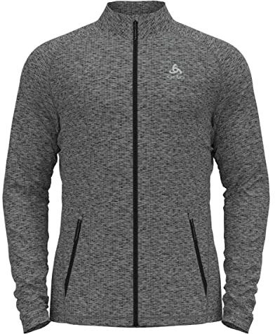 Odlo Herren Langarm Shirt mit Reißverschluss TENCIA, Grey Melange, S