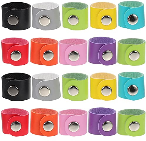 Lederschal-Schnallen-Cliphalter: 20 Stück bunte Schal-Broschen Hijab-Nadel Schal-Verschluss Schals, Schnalle, Ring-Clips für Damen und Mädchen