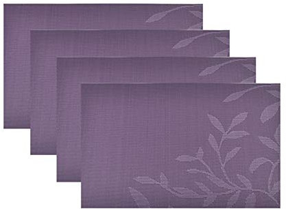 YY LIU Sets de table de jardin - 45 x 76 cm - Violet
