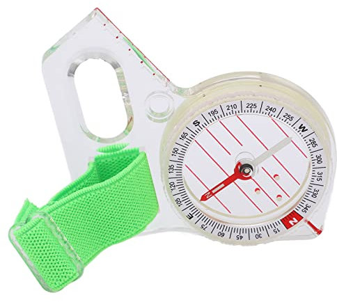 Entatial Orientierungslauf-Kompass, wasserdichter Acryl-Navigationskompass Tragbarer Hochleistungs-Kompass mit leuchtendem Display für Orientierungslauf zum Überleben