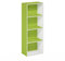 Furinno Luder 4-stufiges Bücherregal mit offenem Regal, Grün/Weiß