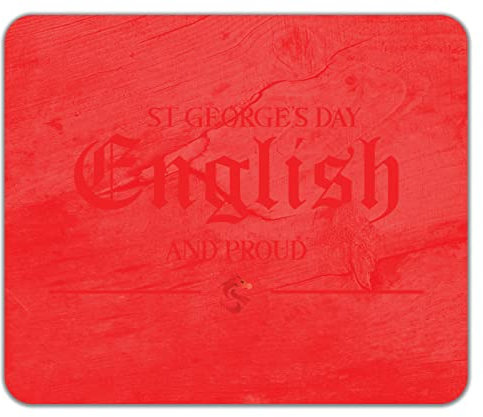 Shopagift St George's Day English And Proud Red Dragon Mouse Mat Pad Gift 24cm x 19cm