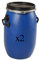 Aude plastique - 2 FUTS/Bidons 30 litres Bleu à Ouverture Totale (2)