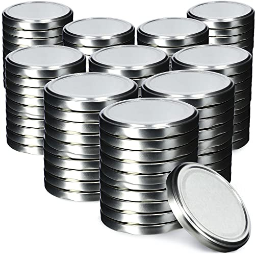 KADAX 100er Set Schraubdeckel TO66 ⌀ 66mm Silber – Twist-Off Ersatzdeckel für 235-900ml Einmach- & Marmeladengläser | Luftdicht & Spülmaschinenfest