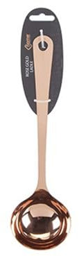 Elegant Stainless Steel Copper-Plated Finish Rose Gold Ladle - (1 Pc.) - Unique Kitchen Accessory for Stylish Hosts