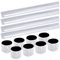 O-Kinee Reflektorband 12pcs，Schnapparmband Reflektor，Reflektorbänder Schnapparmbänder reflektorband Klatscharmband Sicherheitsband für Jogger und Radfahrer(Weiß12pcs)