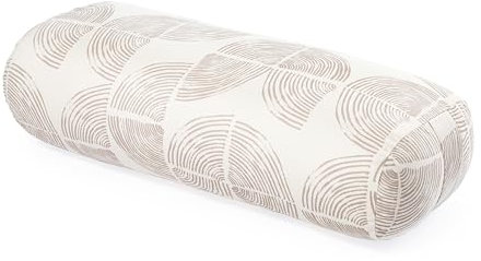 Lotuscrafts Yoga Bolster for Yin Yoga - Yoga Bolster with Kapok Filling - Washable Cotton Cover - Yoga Cushion Large for Restorative Yoga (Special Edition)