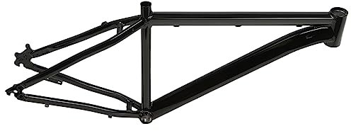 SABUIDDS 26 Zoll Alu Damen Fahrrad Rahmen MTB Rahmen Scheibenbremse Damen Trekking City Bike Ketten Schaltung City Retro Classic Vintage Bike Frame für Mountainbikes mit 26-Zoll-Rädern, Schwarz