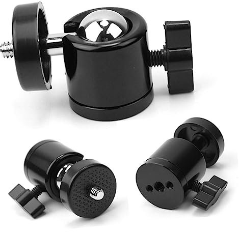 HEMOTON Mini-stativkopf Kugelkopf Gewinde Schwarz Für Kamera Camcorder Mit Schwenkbereich Und Basisdurchmesser Von Höhe Belastungskapazität