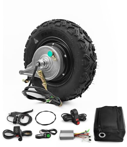 Off Road Rough Wheel Wheelbarrow Scooter, Gear Hub Motor, Expansion Brakes Kit, 10 Inch Wheel, 24V, 36V, 48V, 350W (36V 350W)