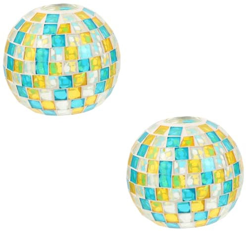 Hemobllo 2 Stück Buntglas Lampenschirm Zylinder Nachttischlampe