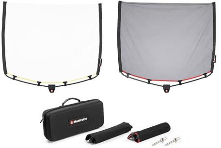 Manfrotto Rapid Flag - 18 x 24 - 45cm x 60cm Kit - RapidExoframes - Rapid Assembly Aluminium Frame - comes with a Compact Carry Case - Ultra-Portable - LL LR1911