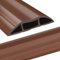 Passe Câble Sol 2M, Marron Couvre-câble de Sol, Protecteur de câbles de Plancher de 2 mètres avec 3 passages pour câbles et Fils, Cache-câble de Sol, Protection de de câble de Sol