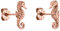 PURELEI® Seahorse Ohrringe (Gold, Silber, Rosegold), Wasserfeste Damenohrringe, Ohrstecker in Seepferdchenform aus Edelstahl, Geschenk für Frauen (Roségold)