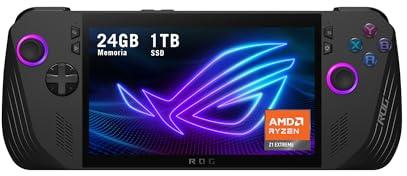 ASUS ROG Ally X 2024/RC72LA-NH007W/AMD Ryzen Z1 Extreme/24GB RAM/1TB SSD/Windows 11/Touchscreen/Black/Includes 3 Months Game Pass Trial
