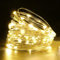 HOTUT Guirlande Lumineuse à Piles, 2 Pièces 5m 50LED Guirlande Lumineuse en Fil Cuivre, Petite guirlande lumineuse intérieur, LED Décoration pour Chambre, Fête, Mariage, Noël - Blanc chaud